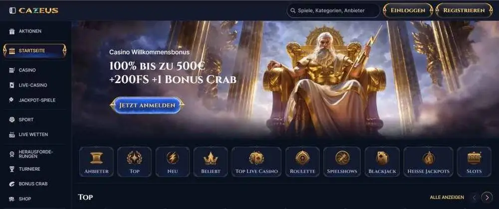 Cazeus-bonussen Cazeus Casinobonussen